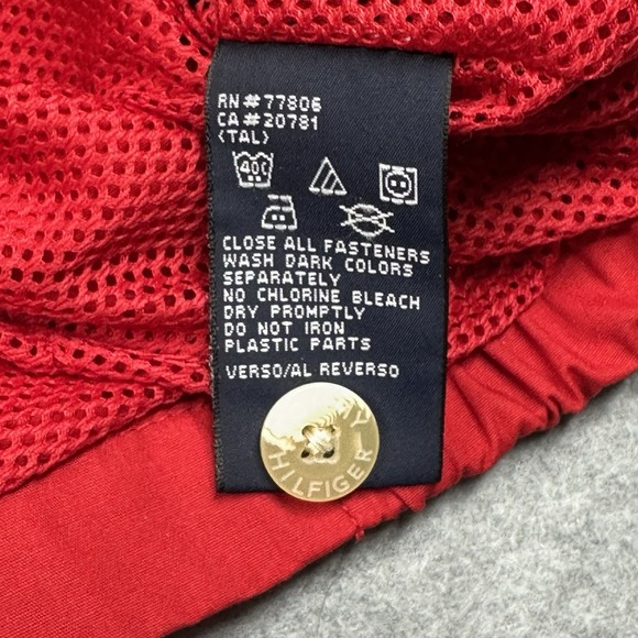 Tommy Hilfiger Harrington Jacket Mens M Red Crest Lightweight Vintage NOTE - Picture 7 of 11
